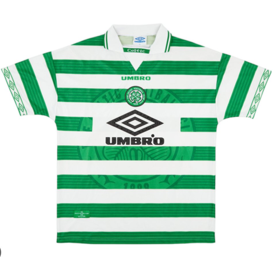 1997-1999 Glasgow Celtic home retro kit