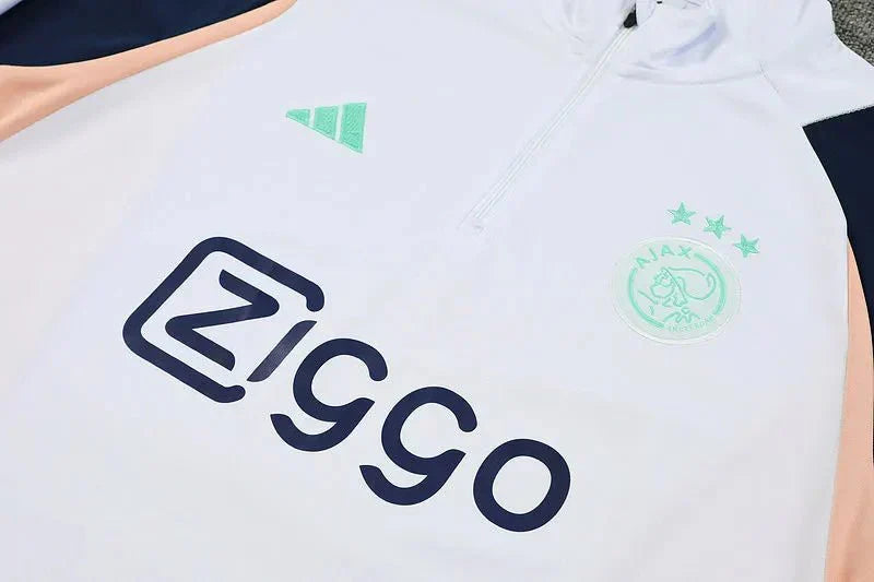 Ajax White Sweater Tracksuit 2023/24