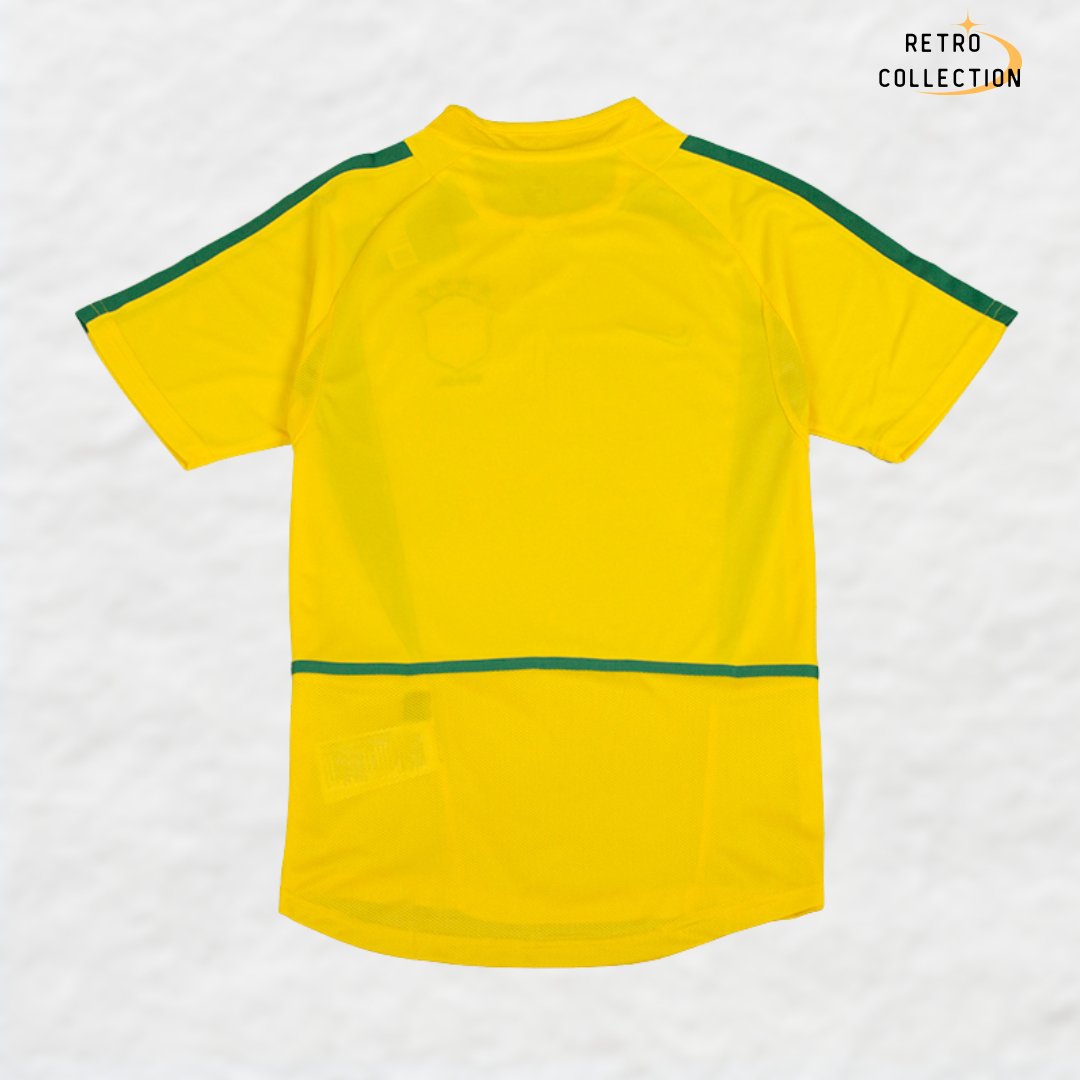 BRAZIL 2002 HOME RETRO SHIRT